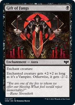 Gift of Fangs VOW #113 (Near Mint Common) Magic: The Gathering: Innistrad: Crimson Vow