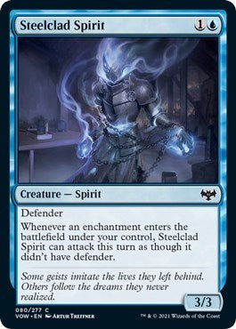 Steelclad Spirit VOW #80 (Near Mint Common) Magic: The Gathering: Innistrad: Crimson Vow