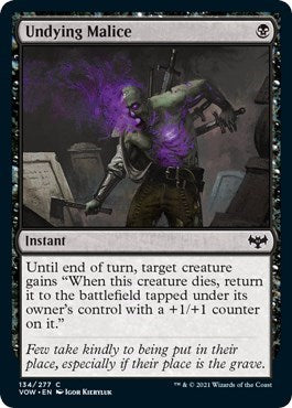 Undying Malice VOW #134 (Near Mint Common) Magic: The Gathering: Innistrad: Crimson Vow