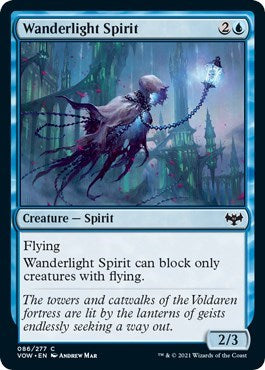 Wanderlight Spirit VOW #86 (Near Mint Common) Magic: The Gathering: Innistrad: Crimson Vow