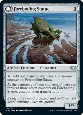 Foreboding Statue VOW #256 (Near Mint Uncommon) Magic: The Gathering: Innistrad: Crimson Vow