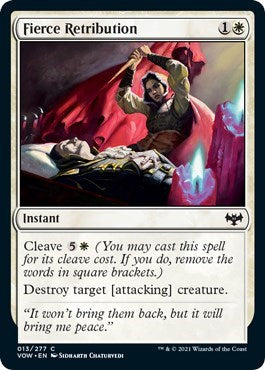 Fierce Retribution VOW #13 (Near Mint Common) Magic: The Gathering: Innistrad: Crimson Vow