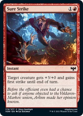 Sure Strike VOW #179 (Near Mint Common) Magic: The Gathering: Innistrad: Crimson Vow