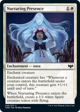 Nurturing Presence VOW #26 (Near Mint Common) Magic: The Gathering: Innistrad: Crimson Vow