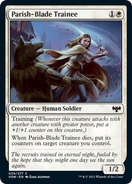 Parish Blade Trainee VOW #29 (Near Mint Common) Magic: The Gathering: Innistrad: Crimson Vow