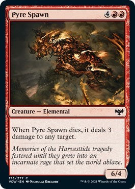 Pyre Spawn VOW #173 (Near Mint Common) Magic: The Gathering: Innistrad: Crimson Vow