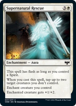 Supernatural Rescue Innistrad: Crimson Vow VOW #37 (Common) Magic: The Gathering: