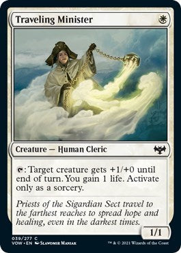 Traveling Minister VOW #39 (Near Mint Common) Magic: The Gathering: Innistrad: Crimson Vow