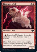 Lightning Wolf VOW #168 (Near Mint Common) Magic: The Gathering: Innistrad: Crimson Vow