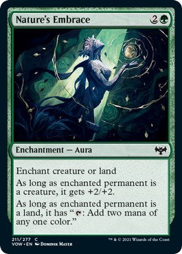 Natures Embrace Innistrad: Crimson Vow VOW #211 (Common) Magic: The Gathering: