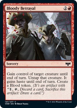 Bloody Betrayal VOW #147 (Near Mint Common) Magic: The Gathering: Innistrad: Crimson Vow