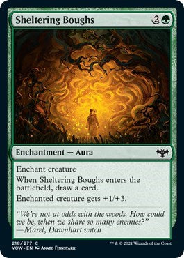 Sheltering Boughs Innistrad: Crimson Vow VOW #218 (Common) Magic: The Gathering: