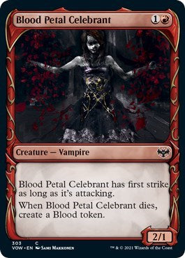 Blood Petal Celebrant Showcase VOW #303 (Near Mint Common) Magic: The Gathering: Innistrad: Crimson Vow