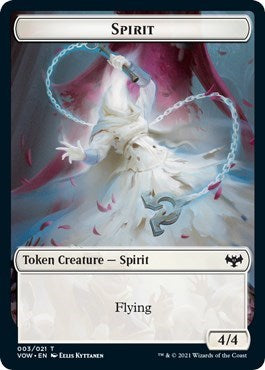 Spirit Token 003 VOW #3 (Near Mint T) Magic: The Gathering: Innistrad: Crimson Vow