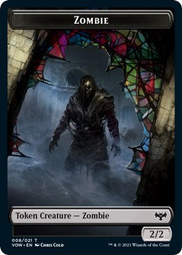 Zombie Token 008 VOW #8 (Near Mint T) Magic: The Gathering: Innistrad: Crimson Vow