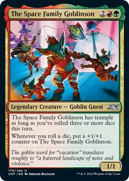 The Space Family Goblinson Foil UNF #179 (Near Mint Uncommon) Magic: The Gathering: Unfinity