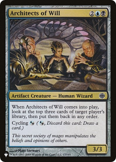Architects of Will LIST #17/145 (Near Mint Common) Magic: The Gathering: The List Reprints