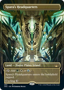 Sparas Headquarters Borderless Foil SNC #293 (Lightly Played Rare) Magic: The Gathering: Streets of New Capenna