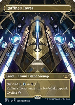 Raffines Tower Borderless SNC #292 (Near Mint Rare) Magic: The Gathering: Streets of New Capenna