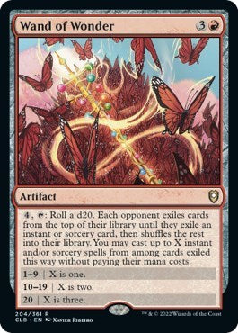 Wand of Wonder CLB #204 (Near Mint Rare) Magic: The Gathering: Commander Legends: Battle for Baldur's Gate