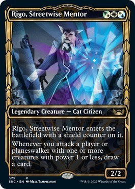 Rigo Streetwise Mentor Showcase SNC #329 (Near Mint Rare) Magic: The Gathering: Streets of New Capenna
