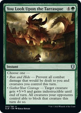 You Look Upon the Tarrasque CLB #262 (Near Mint Uncommon) Magic: The Gathering: Commander Legends: Battle for Baldur's Gate