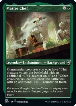 Master Chef Foil Etched Foil CLB #519 (Near Mint Common) Magic: The Gathering: Commander Legends: Battle for Baldur's Gate