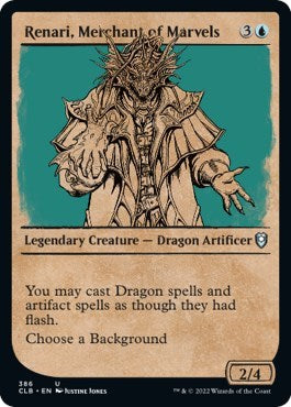Renari Merchant of Marvels Showcase Foil CLB #386 (Near Mint Uncommon) Magic: The Gathering: Commander Legends: Battle for Baldur's Gate