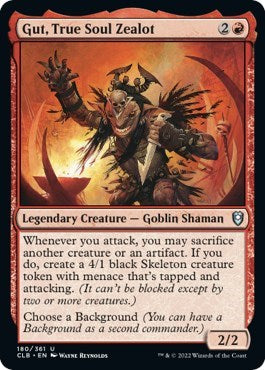 Gut True Soul Zealot CLB #180 (Near Mint Uncommon) Magic: The Gathering: Commander Legends: Battle for Baldur's Gate
