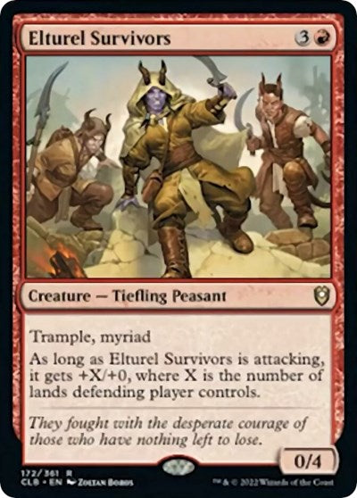 Elturel Survivors CLB #172 (Near Mint Rare) Magic: The Gathering: Commander Legends: Battle for Baldur's Gate