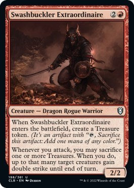 Swashbuckler Extraordinaire CLB #198 (Near Mint Uncommon) Magic: The Gathering: Commander Legends: Battle for Baldur's Gate