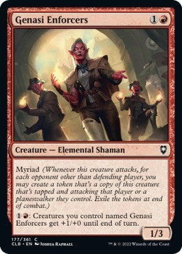 Genasi Enforcers Foil CLB #177 (Near Mint Common) Magic: The Gathering: Commander Legends: Battle for Baldur's Gate