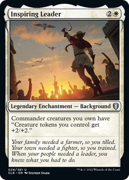 Inspiring Leader CLB #28 (Near Mint Uncommon) Magic: The Gathering: Commander Legends: Battle for Baldur's Gate