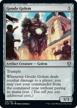 Geode Golem CLB #316 (Near Mint Uncommon) Magic: The Gathering: Commander Legends: Battle for Baldur's Gate