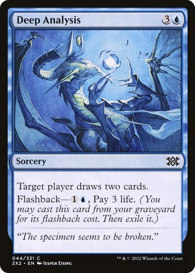 Deep Analysis Foil 2X2 #44 (Moderately Played Common) Magic: The Gathering: Double Masters 2022