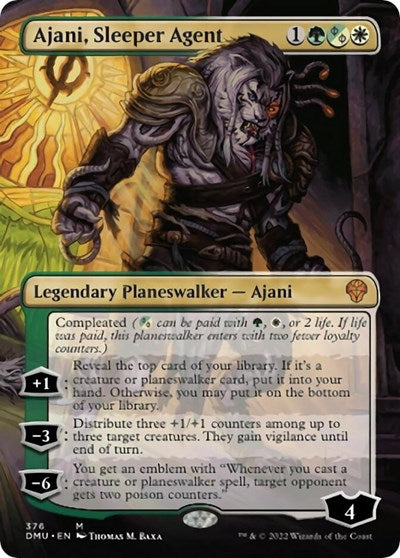 Ajani Sleeper Agent 376 DMU #376 (Near Mint Mythic Rare) Magic: The Gathering: Dominaria United