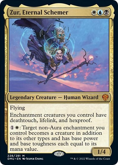 Zur Eternal Schemer Foil DMU #228 (Near Mint Mythic Rare) Magic: The Gathering: Dominaria United