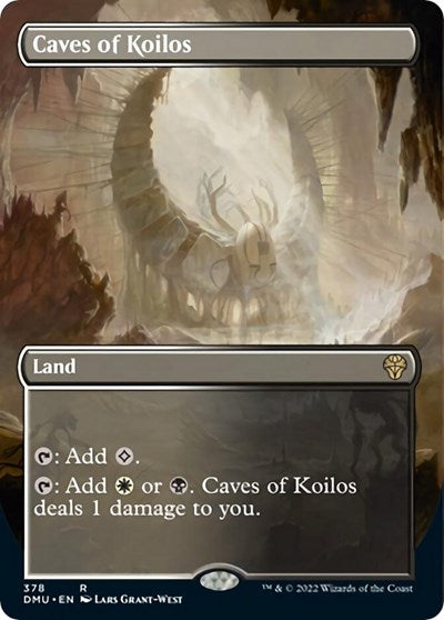 Caves of Koilos Borderless Foil DMU #378 (Near Mint Rare) Magic: The Gathering: Dominaria United
