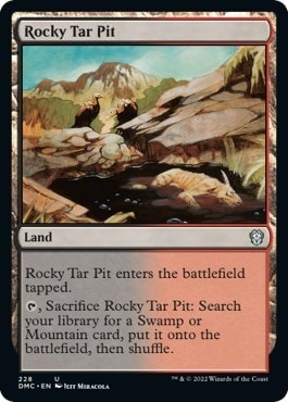 Rocky Tar Pit DMC #228 (Near Mint Uncommon) Magic: The Gathering: Commander: Dominaria United