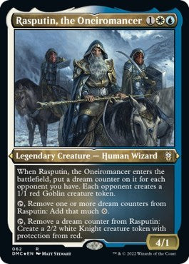 Rasputin the Oneiromancer Foil Etched Foil DMC #62 (Near Mint Rare) Magic: The Gathering: Commander: Dominaria United