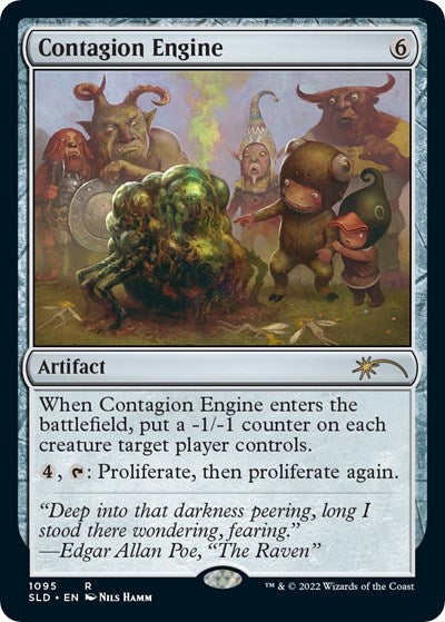 Contagion Engine SLD #1095 (Near Mint Rare) Magic: The Gathering: Secret Lair Drop Series