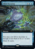 Silver Scrutiny Extended Art Foil DMU #395 (Moderately Played Rare) Magic: The Gathering: Dominaria United