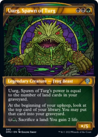Uurg Spawn of Turg Textured Foil Foil DMU #365 (Near Mint Uncommon) Magic: The Gathering: Dominaria United
