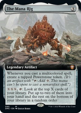 The Mana Rig Extended Art DMC #80 (Near Mint Mythic Rare) Magic: The Gathering: Commander: Dominaria United