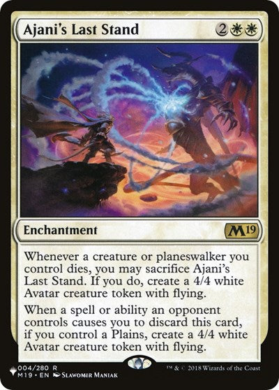 Ajani's Last Stand LIST #004/280 (Near Mint Rare) Magic: The Gathering: The List Reprints