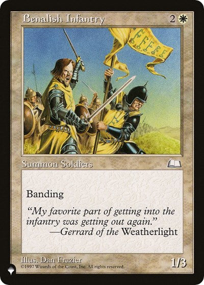 Benalish Infantry LIST #WTH-8 (Near Mint Common) Magic: The Gathering: The List Reprints