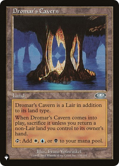 Dromar's Cavern LIST #138/143 (Near Mint Uncommon) Magic: The Gathering: The List Reprints