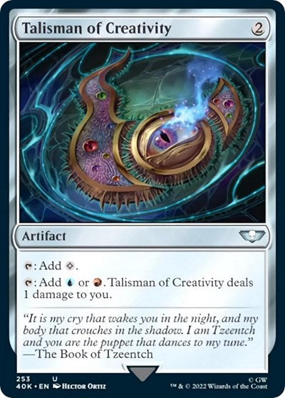 Talisman of Creativity 40K #253 (Near Mint Uncommon) Magic: The Gathering: Universes Beyond: Warhammer 40,000