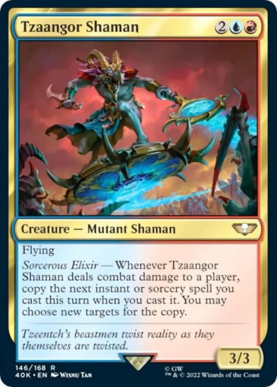 Tzaangor Shaman 40K #146 (Near Mint Rare) Magic: The Gathering: Universes Beyond: Warhammer 40,000