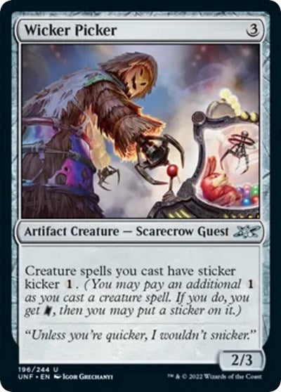 Wicker Picker Foil UNF #196 (Near Mint Uncommon) Magic: The Gathering: Unfinity